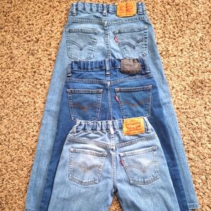 Boy Levi's Denim Jeans Bundle Size 8